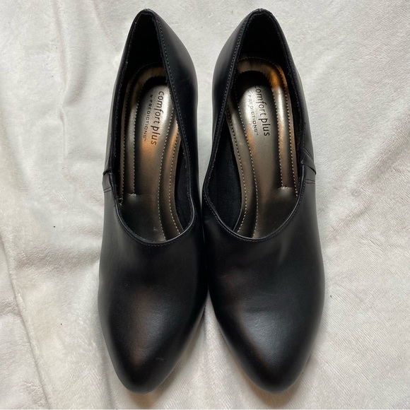 Comfort Plus by Predictions Black Heeled Booties - Picture 3 of 8